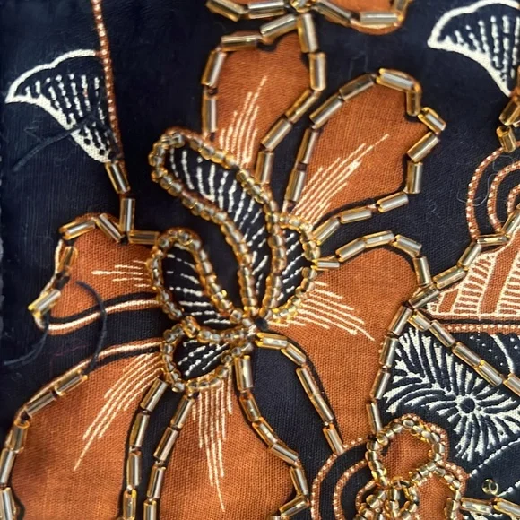 Western Connection Women’s Vintage 100% Cotton Vest Beaded Vest Large - Picture 12 of 12